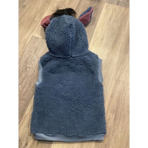 Winnie the Pooh Eeyore Hooded Vest Costume Sherpa Halloween Cosplay Size 1-2 - Picture 6 of 7